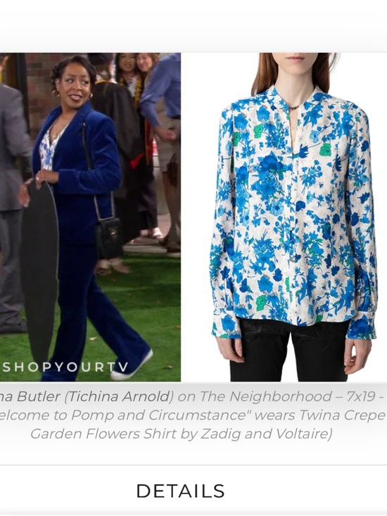 Zadig & Voltaire Tops - Zadig & Voltaire Twina crepe garden flowers Floral Button-Front Blouse Sz Med
